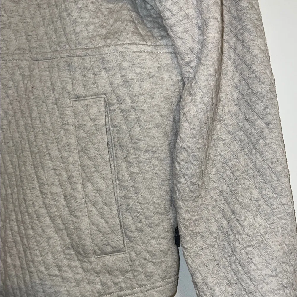 NWOT Eddie Bauer Gray Quarter-Zip Pullover Sz L - Image 3