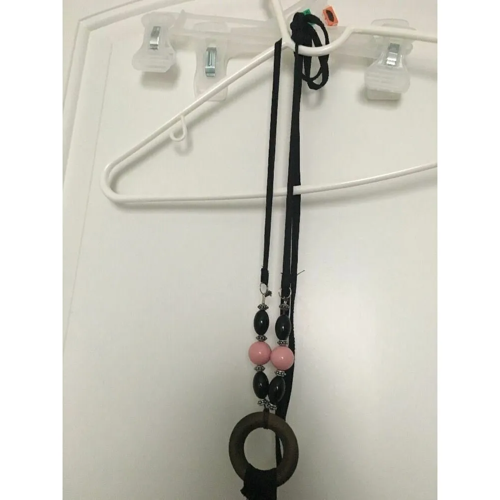 Magic Women's Striped Maxi Dress Tie Neck Size Medium - Image 4