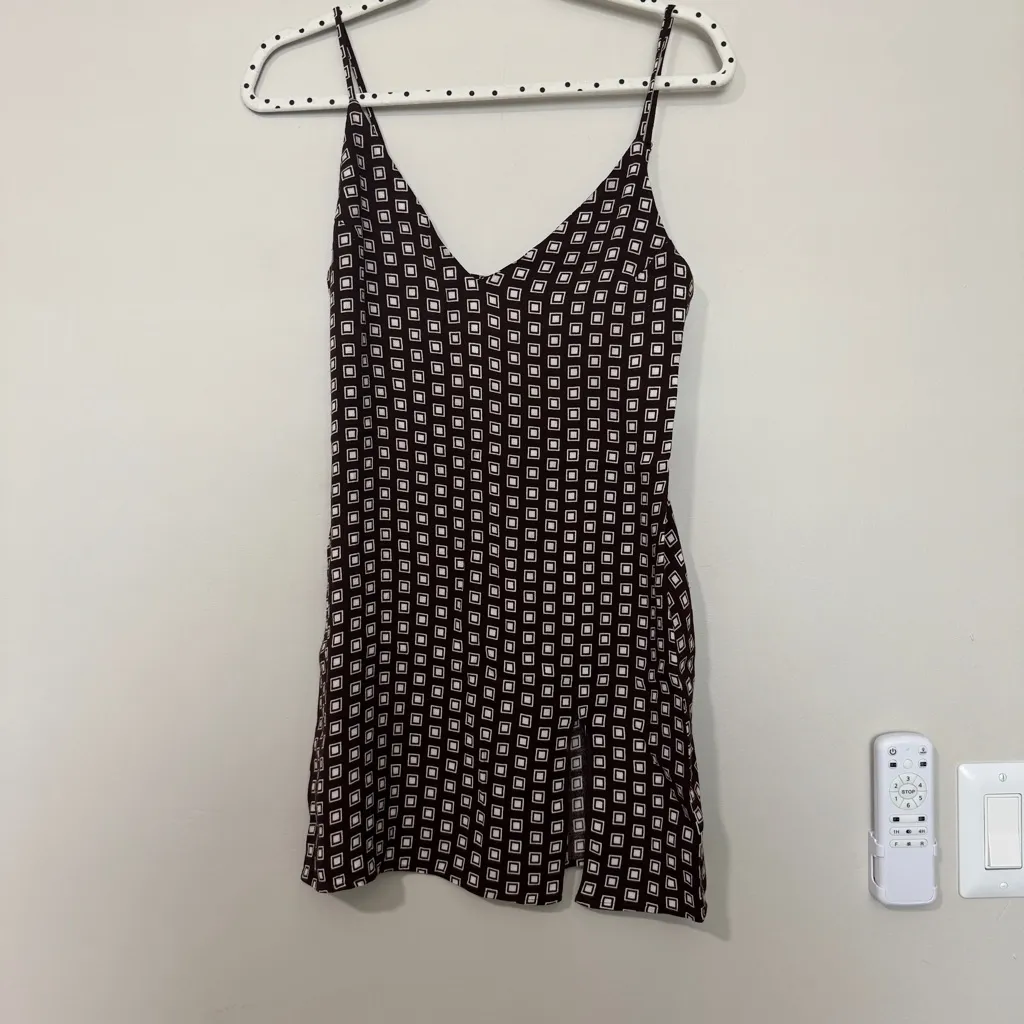 Reformation Marlowe Sleeveless Brown Slip Dress In Palladio XS - Image 3