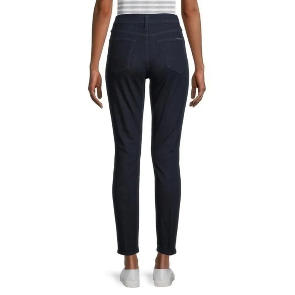 Hudson Blair High Rise Super Skinny Crop Dark Blue Wash Jeans Size 29 NWT - Image 2