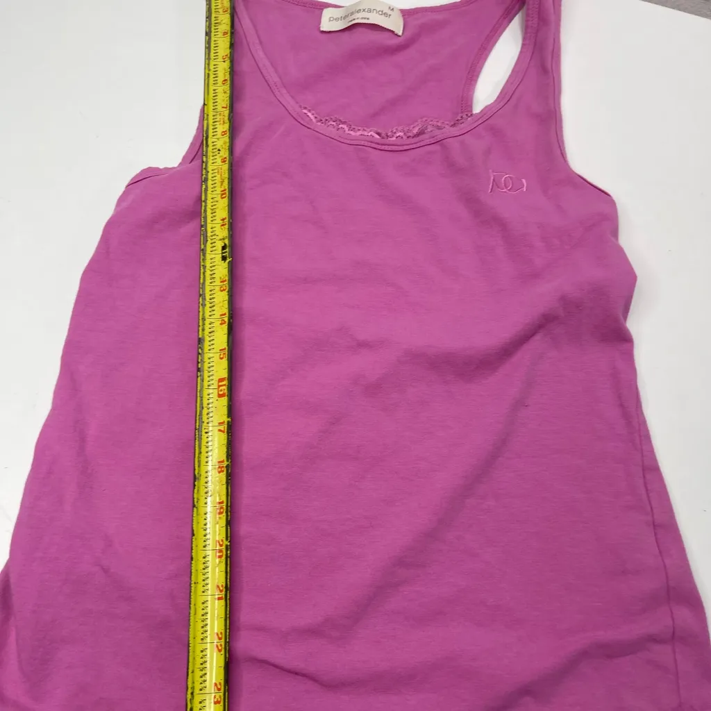 Peter Alexander Pink Baby Doll Tank Top Lace Women M Casual Size M - Image 3