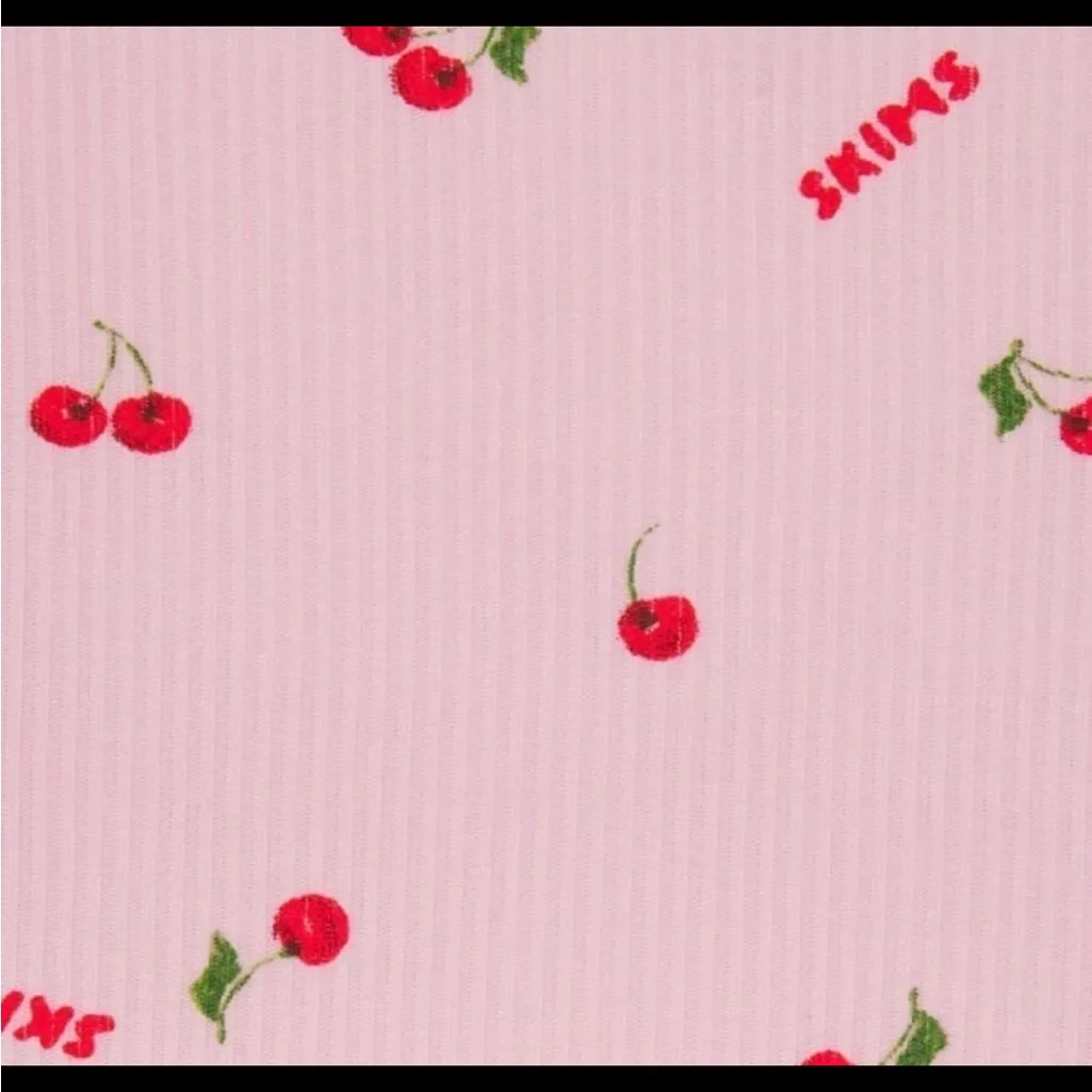 SKIMS Rare Soft Lounge Scoop Onesie in Cherry Blossom Print XL - Image 6