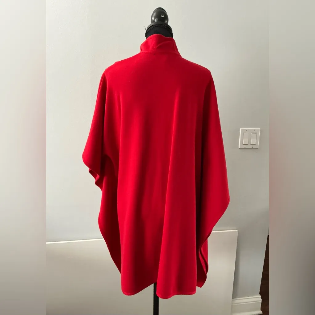 Elegant Red Women's Sweater knit cape/ cardigan 🌹🌹🌹 - Image 2