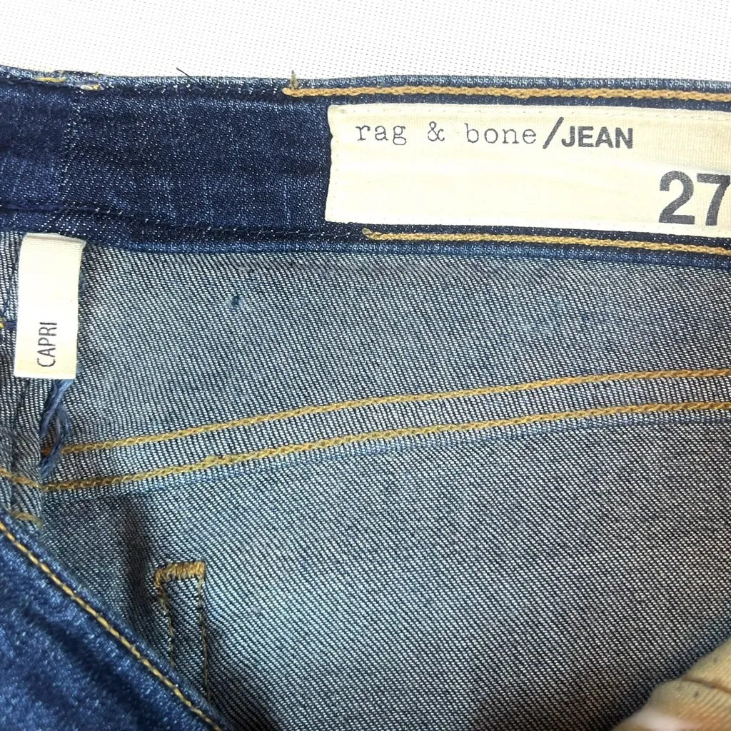 rag & bone Denim Collette Blue Capri Jeans - Image 11