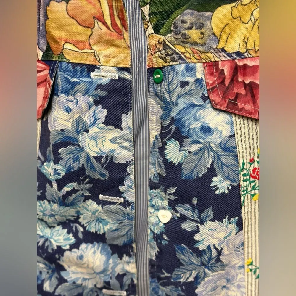 VTG My Boyfriend’s Back Santa Monica shabby chic button up jacket Size M - Image 3