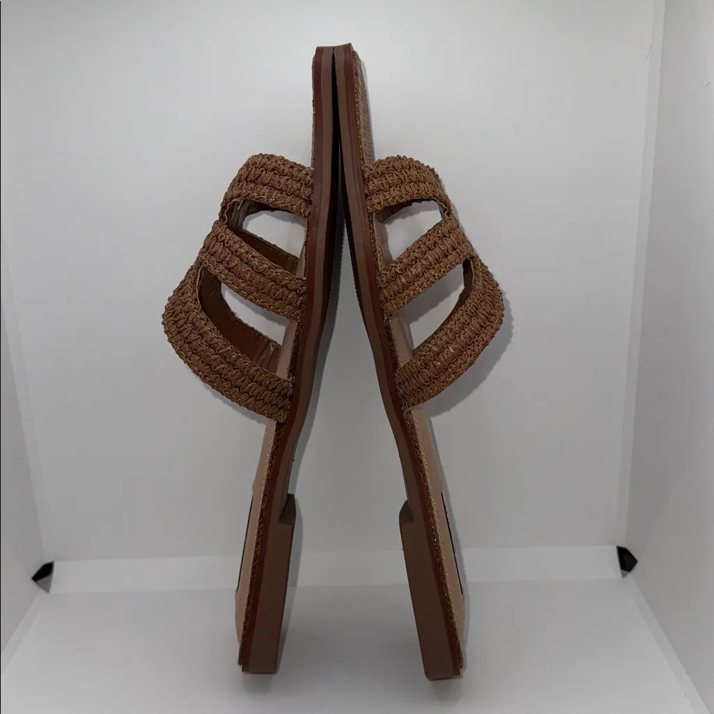 Steven By Steve Madden Harpo Raffia Sandals Slides Women’s Size 9 - Image 8