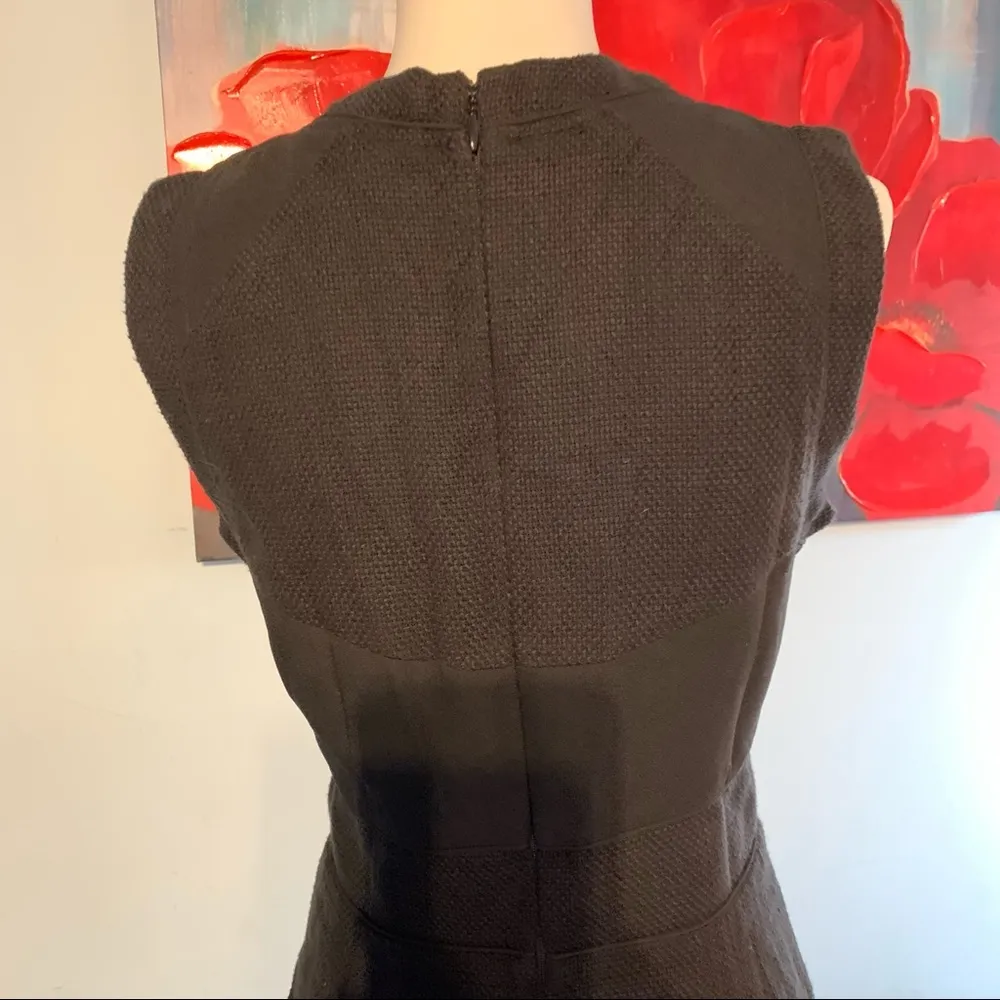 Club Monaco Size 2 Sleeveless Sheath Tweed Waffle Dress Sample Sale NWOT - Image 6