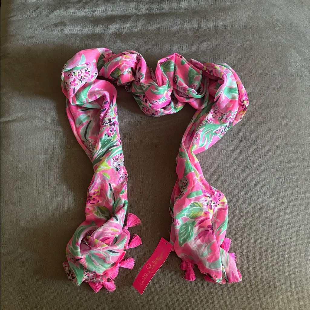 NWT Lilly Pulitzer Resort Scarf Paws for a Cause - Image 2