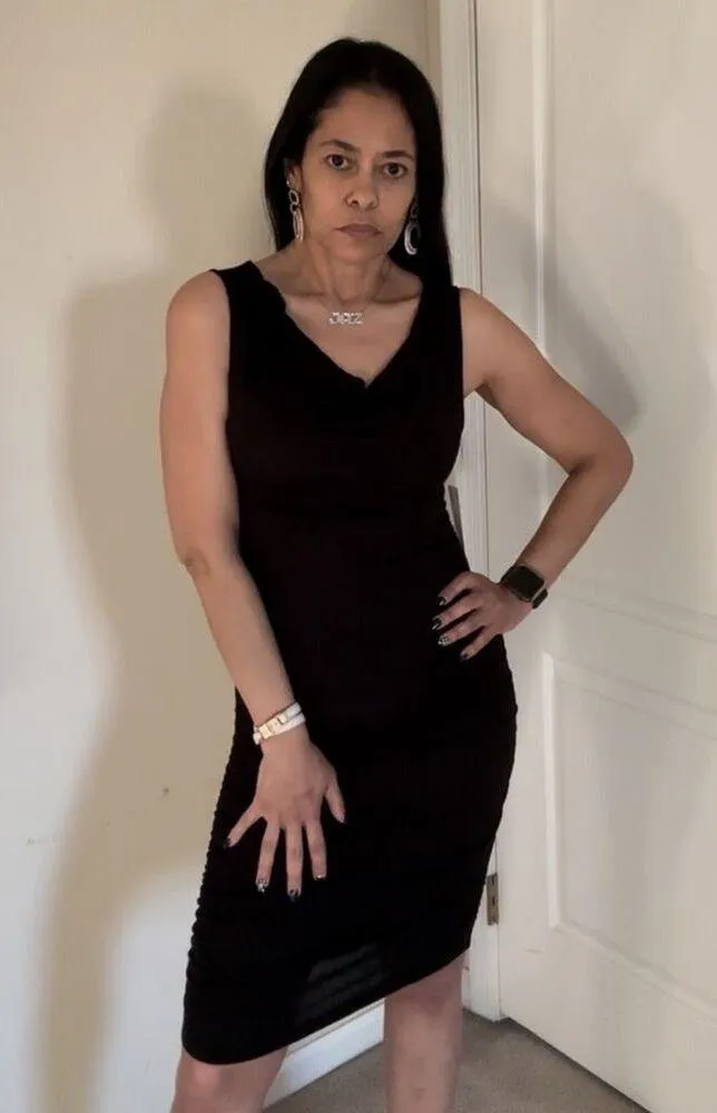 Ambiance Apparel Black bodycon midi dress size S - Image 8