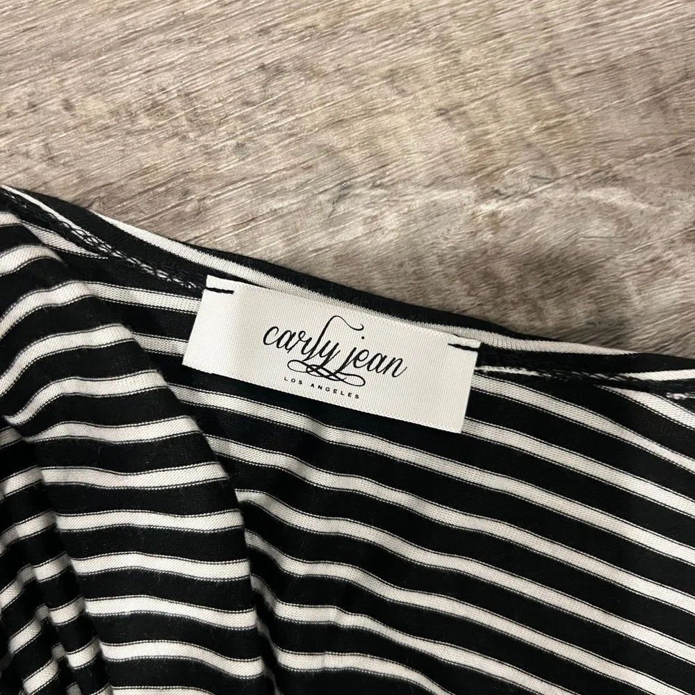 Carly jean s/m short sleeve striped cardigan - Image 7