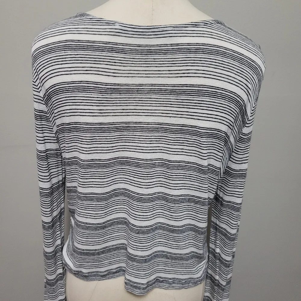 All Saints Sadie striped crop top size medium - Image 6