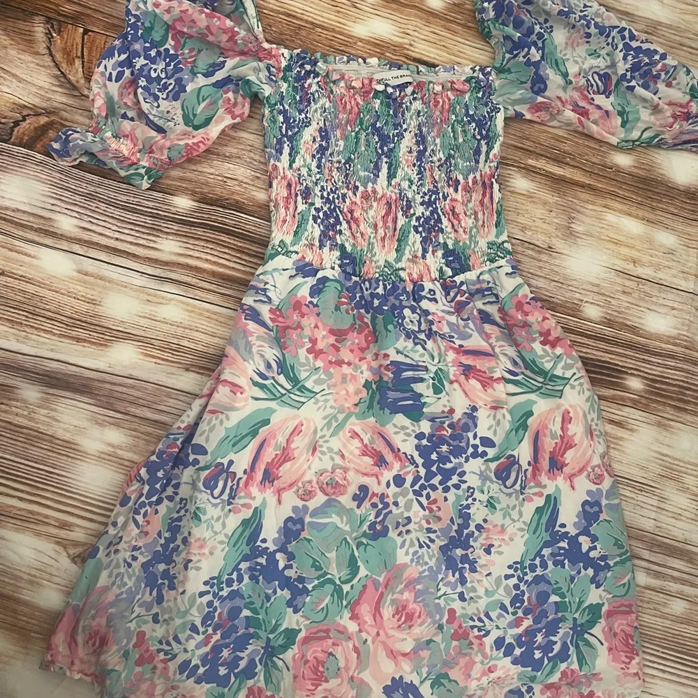 Faithfull the brand | Smock floral dress with zipper of the side mini | XSmall - Image 2