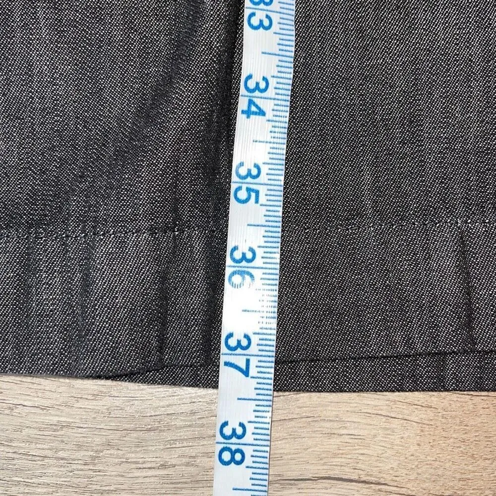 LAUREN Ralph Lauren Womens Short Sleeve Nightfall Denim Shift Dress Black M NWT‎ - Image 12