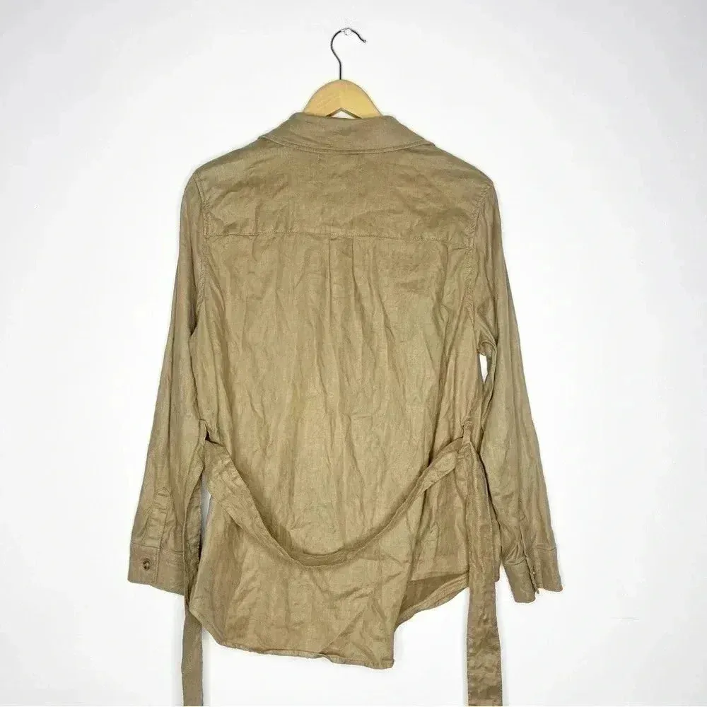 Level 99 Emme Belted Utility Jacket Anthropologie Size Large Tan - Image 8
