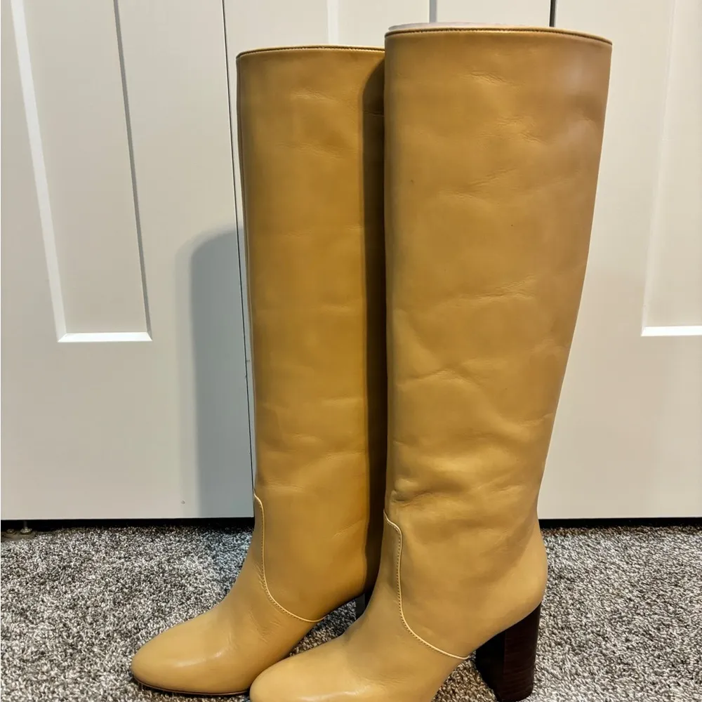 Goldy Leather Knee-High Boots - Image 4