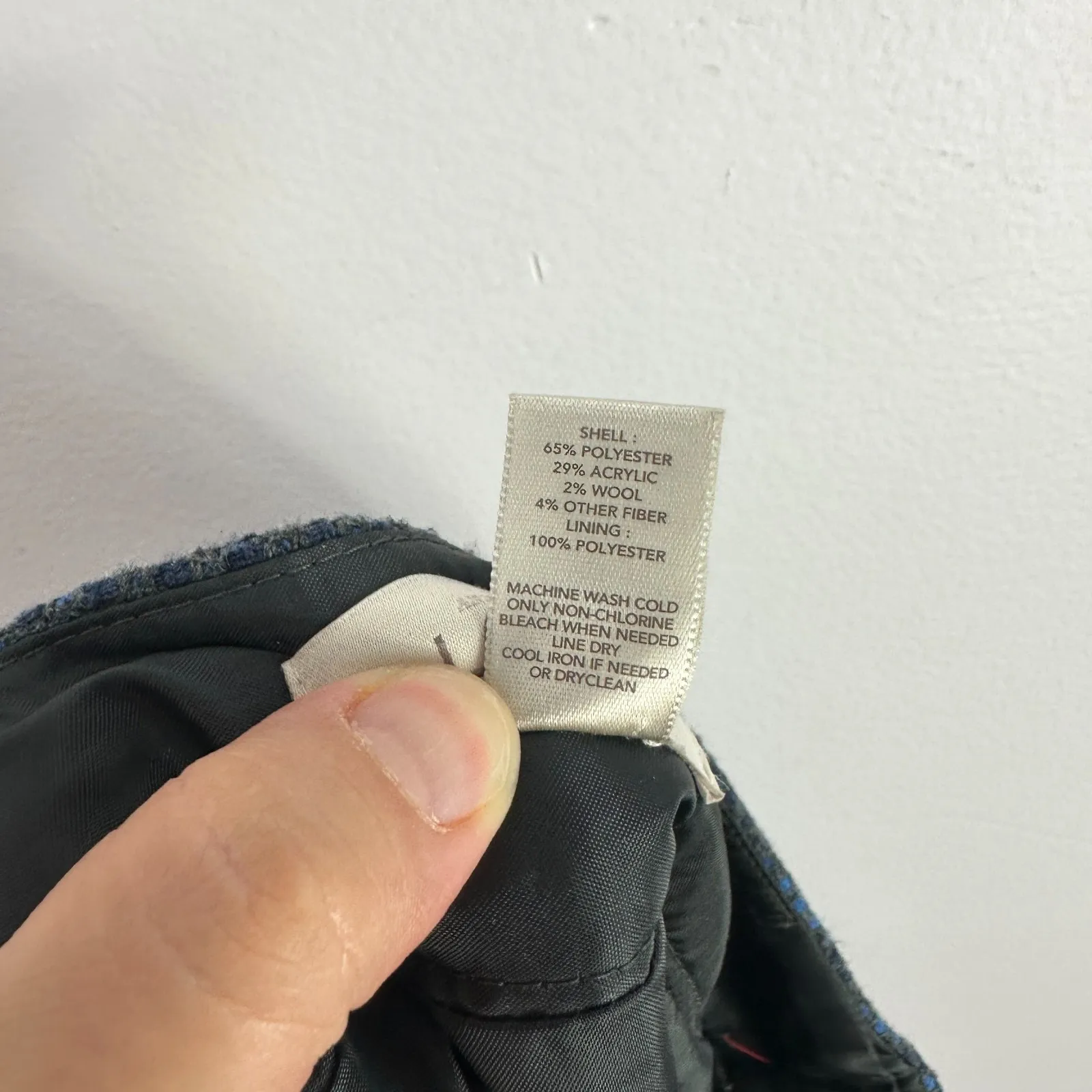 LOFT Skirt Womens 6 Blue Plaid‎ Wool Blend Mini Academia Preppy Mod Retro Prep - Image 6