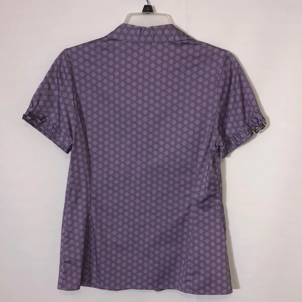 button down lavender blouse. Great to wear for Easter/spring festivals. - Image 4