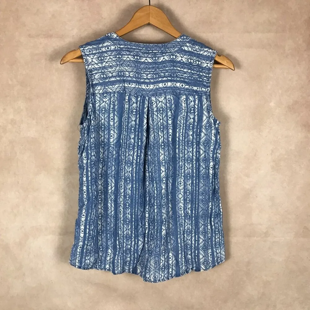 Style & Co. Sleeveless Button-down Shirt NWT P/S - Image 9