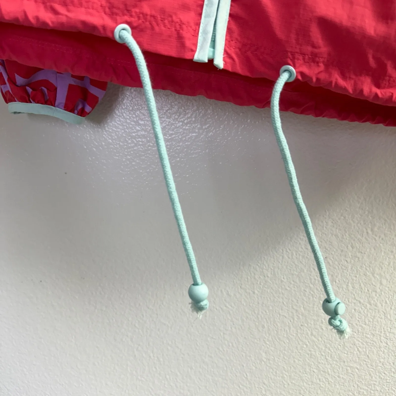 Rhode Abby Windbreaker Jacket Womens Small Cherry Purple Full Zip Outdoor Hooded Red - Image 7