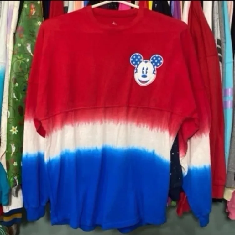 Disney parks USA American original mickey mouse tie dye spirit jersey XS - Image 2