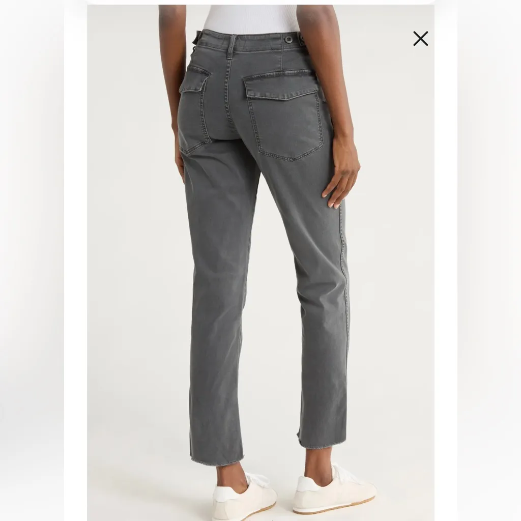 Madewell Slim Straight Utility Pant Gray Womens 31 - Image 10