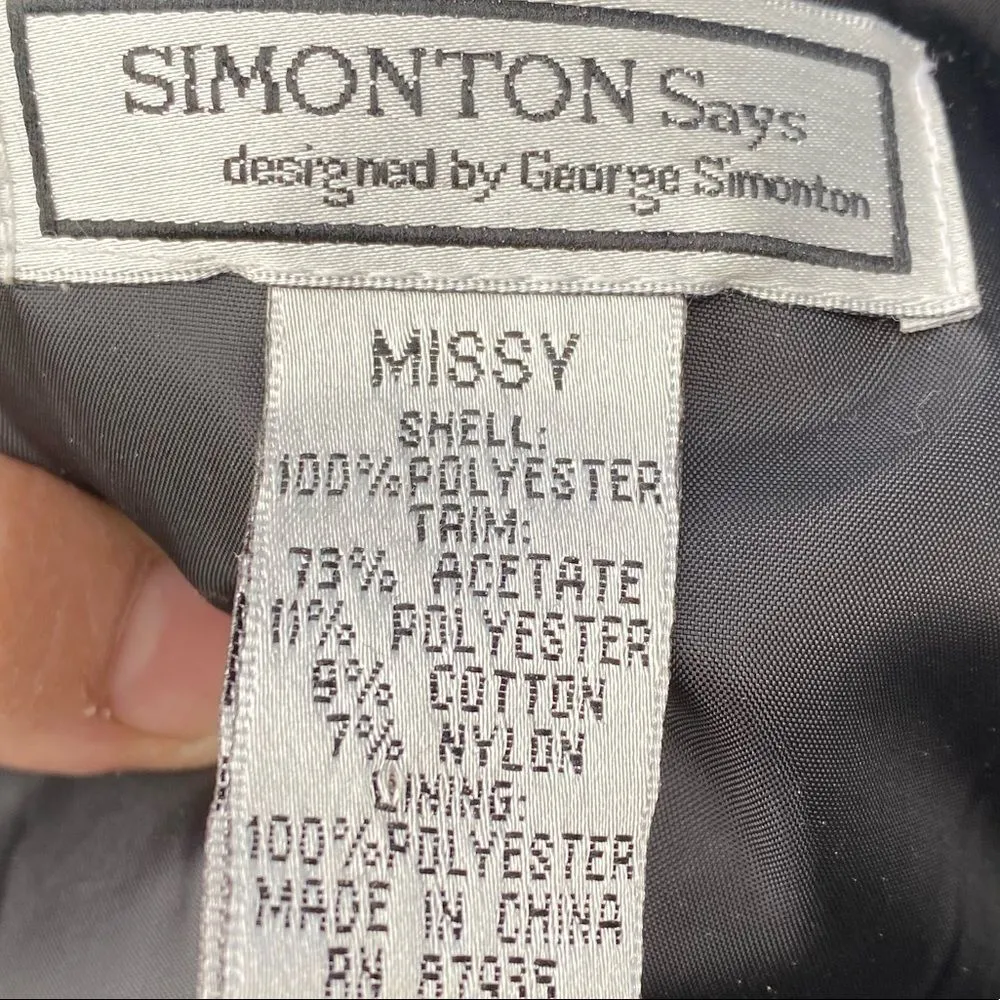 Vintage George Simonton Says Black Wrap - Image 5