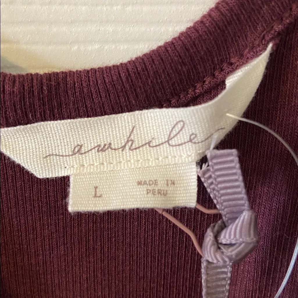 Elegant Plum Jumpsuit size L brand new two front pockets bust 34” inseam 24” Purple Size L - Image 3