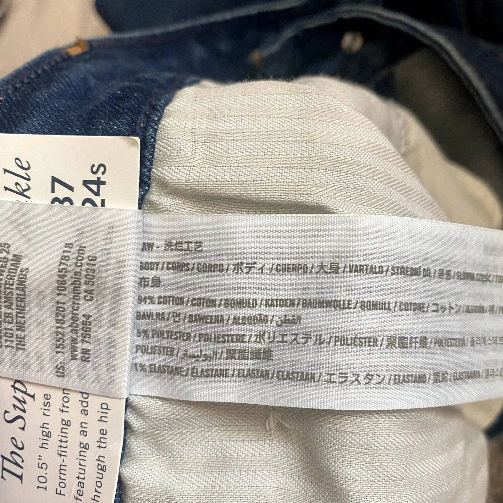 NWT Abercrombie & Fitch Curve Love Super Skinny Ankle Jeans Plus Size‎ 24 Short - Image 9