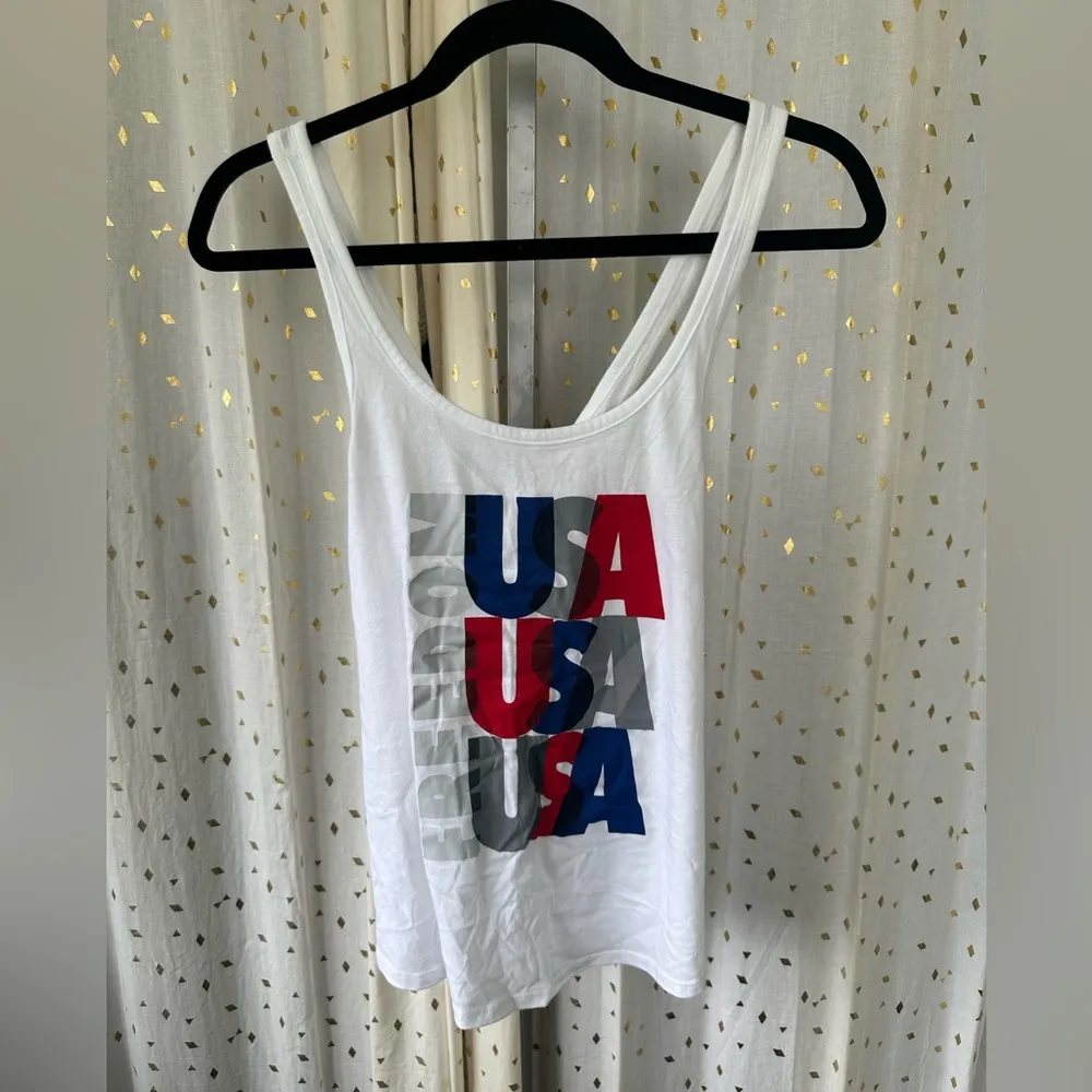 Under Armour UA Women's Freedom USA Olympic Criss Cross Open Back Running Tank S - Image 5