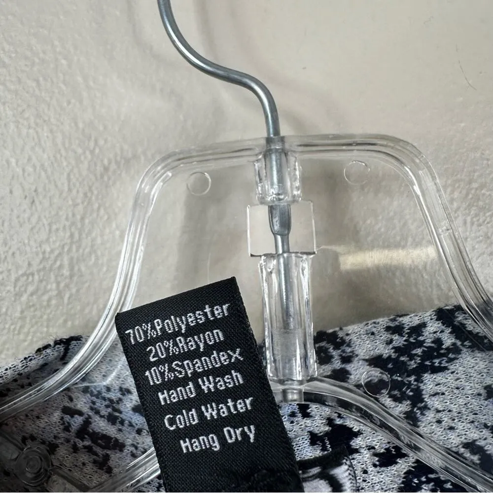 Clara Sun Woo Cardigan Womens M Blue Paisley Print Open Front Longline Sweater Size M - Image 9