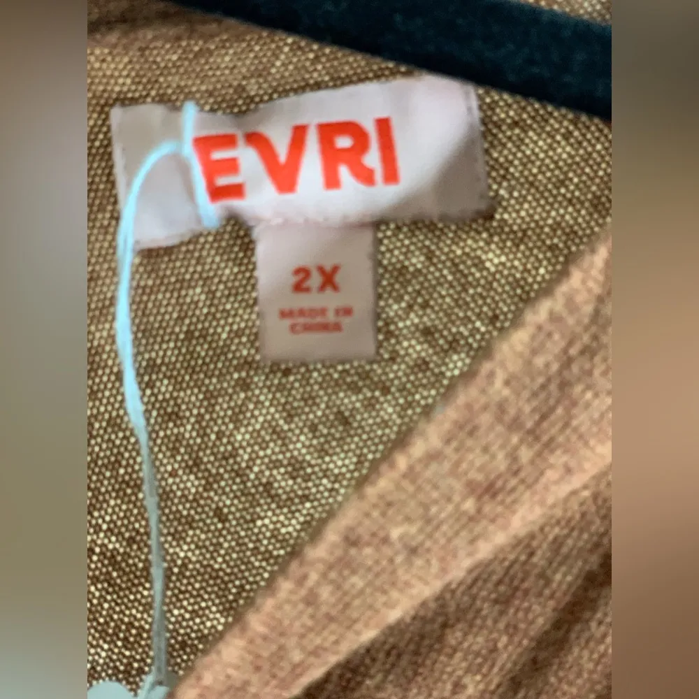 EVRI Top,2X Brown - Image 4