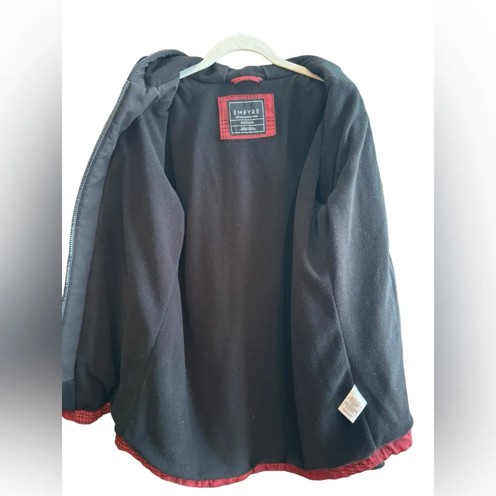 EMPYRE Traversed Soft Shell Plaid Jacket M Red/Black 20” p2p Red Size M - Image 11