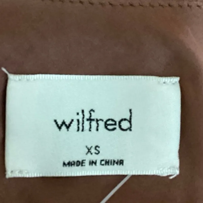 Aritzia Wilfred Brown Satin Silk Slip Sleeveless Camisole Tank Top Size Sz XS - Image 3