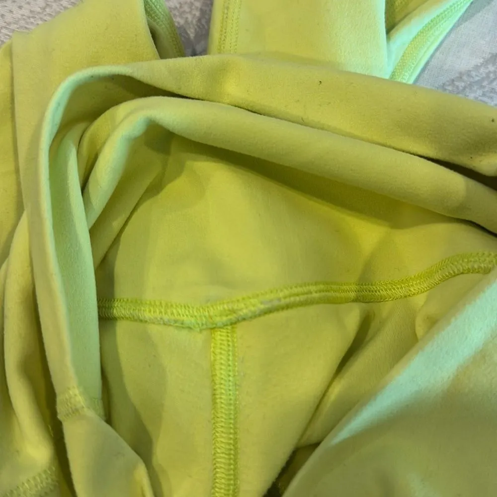Lululemon Women’s Neon Yellow High Waist Leggings - Size 0 - Image 5