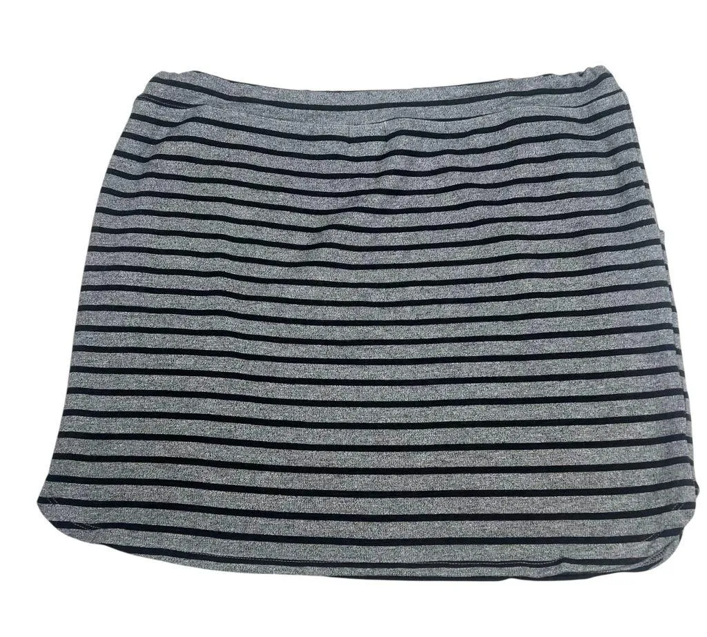 Sundry Evereve French Terry Striped Mini Skirt - Image 5