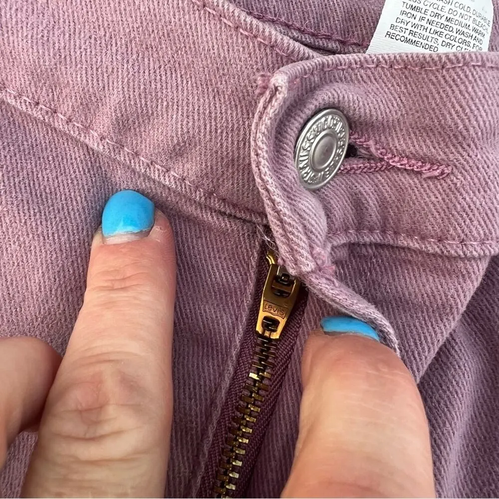 Vintage Levi’s 550 Ladies Dusty Pink Rose relaxed fit tapered leg jeans 12 Mis M - Image 7