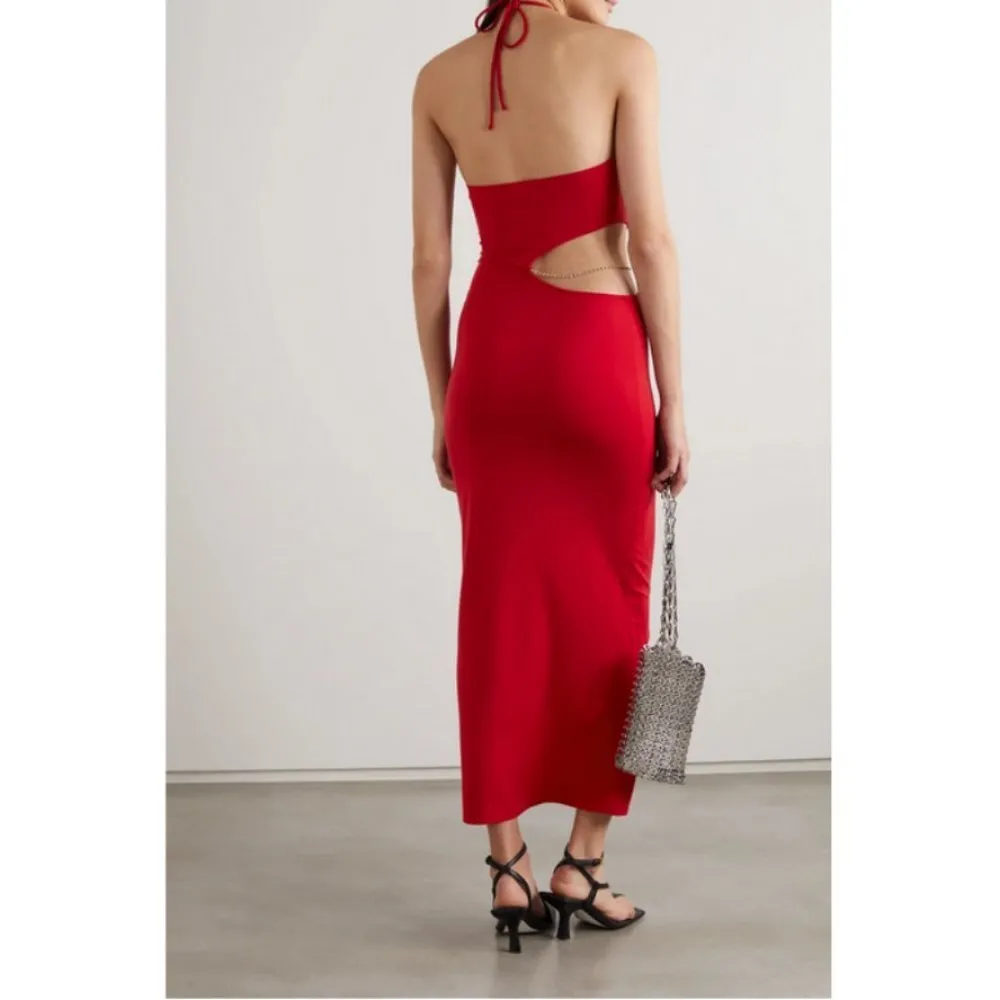 💕REFORMATION💕 Helio Dress ~ Cherry Red Large L NWT - Image 6