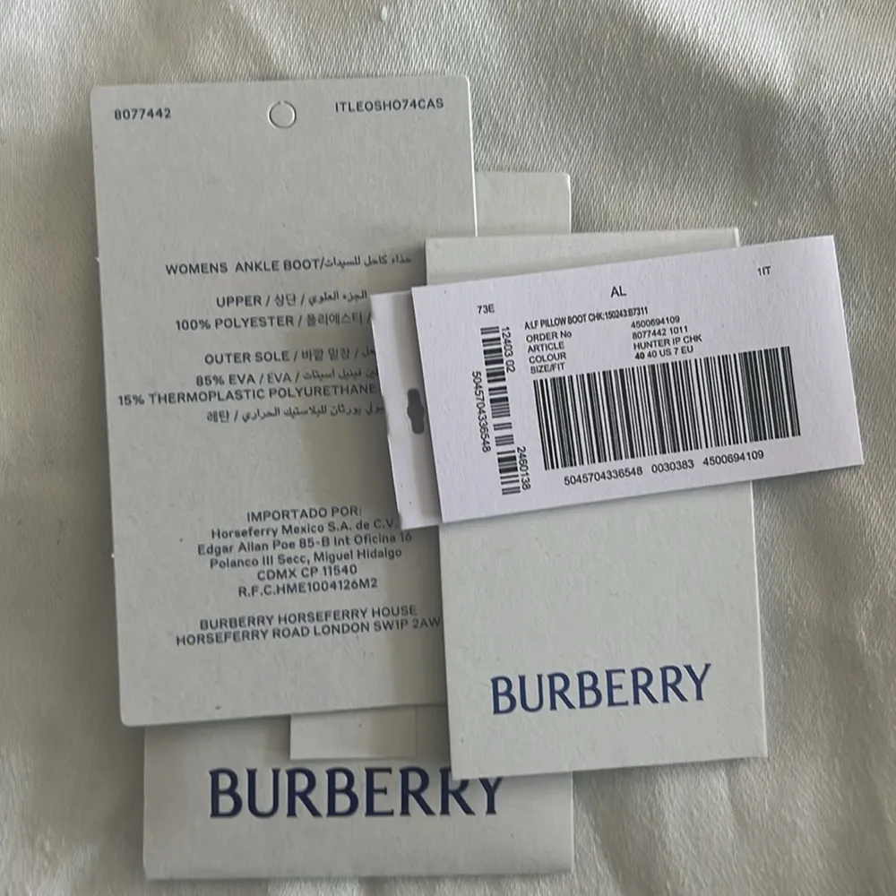 Burberry Check Pillow Padded Snow Boots, Size 40 NEW in Box $1,050 +DustBag - Image 12