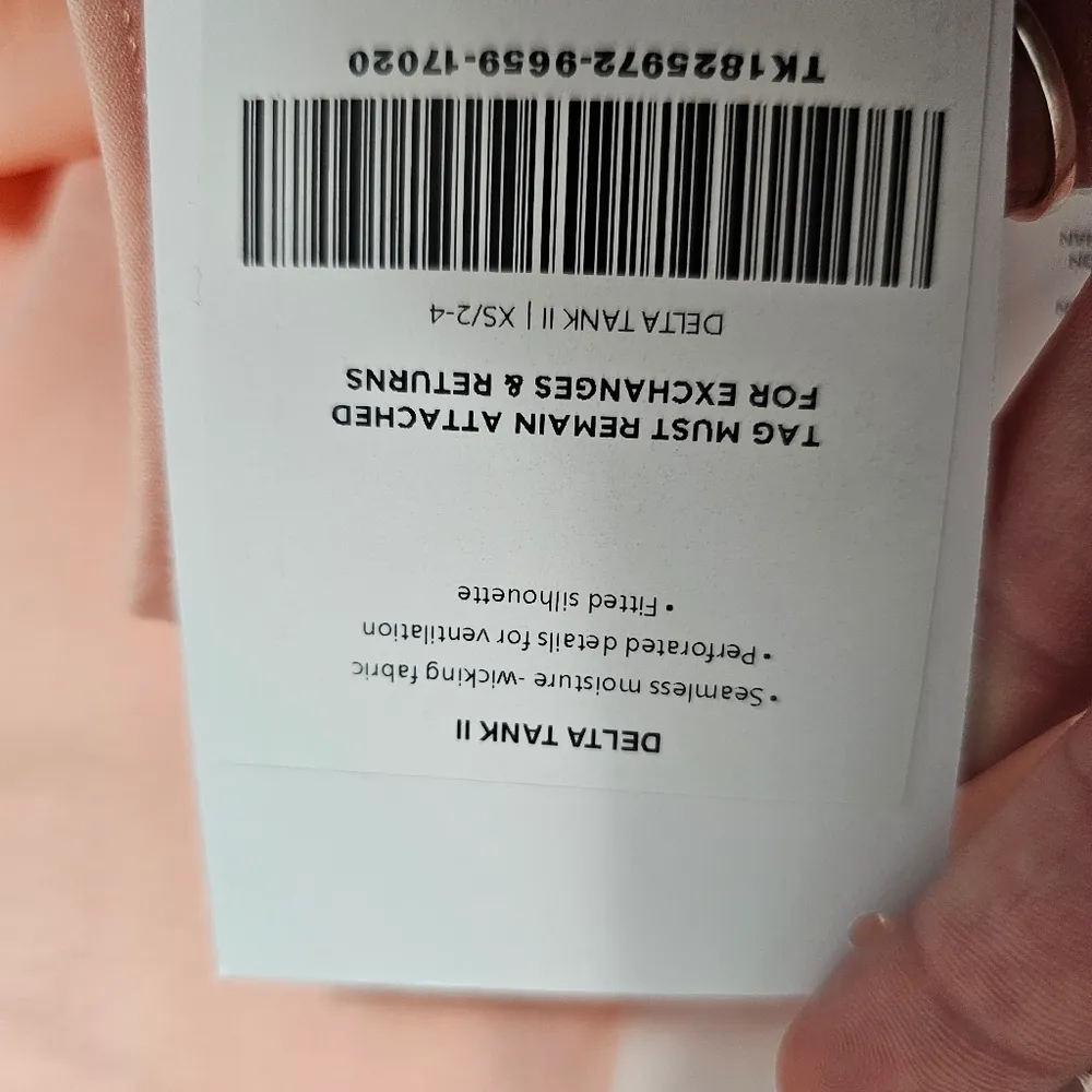 Fabletics Delta Quartz Cutout Seamless Tank Size XS - Image 7