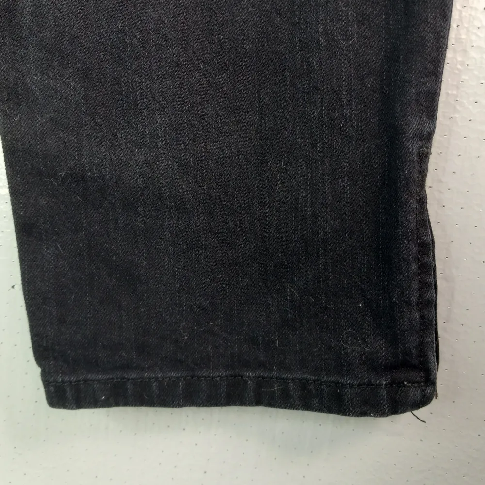 Ann Taylor 12 34x26 Lindsay Waist Modern Fit Straight Ankle Jeans in Black - Image 3