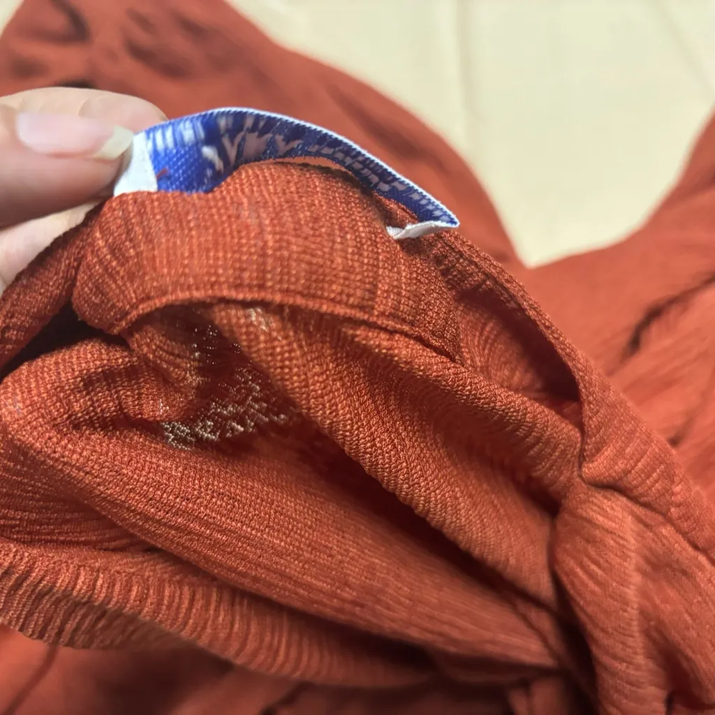 Zara, Long sleeve Dress Burnt Orange Size‎ Medium - Image 14