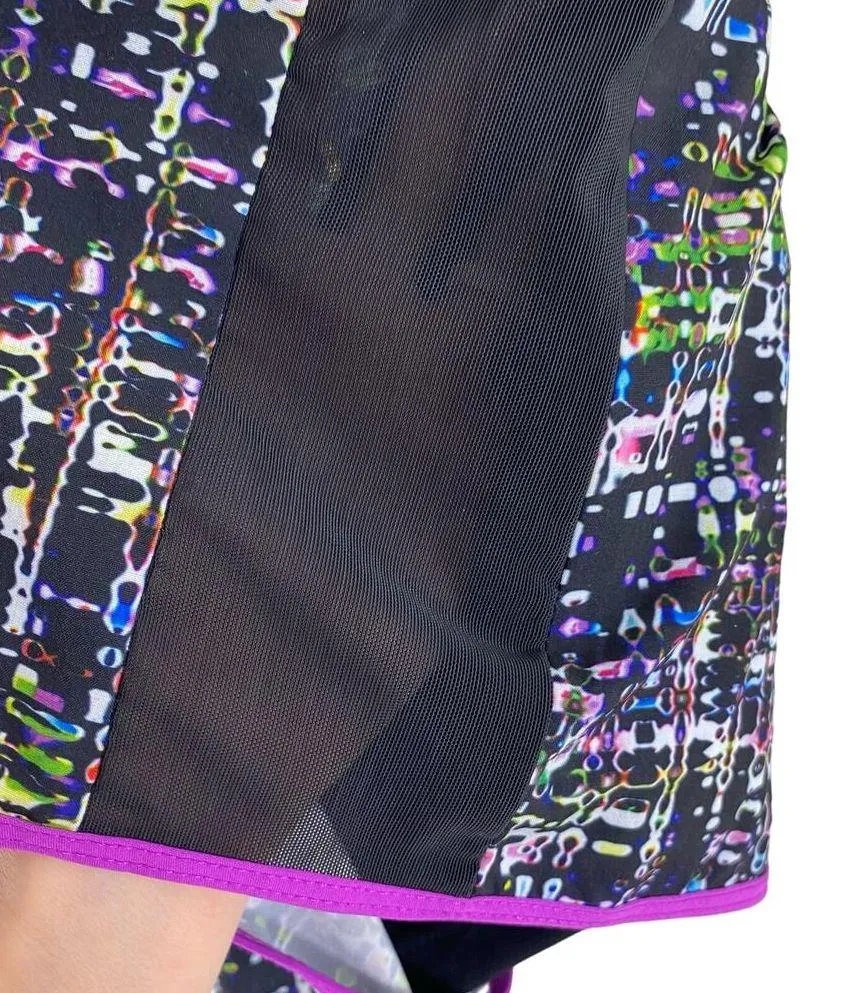 Fabletics Multicolor Lined Elastic Waist Athletic Shorts Zippered Pockets Size M - Image 3