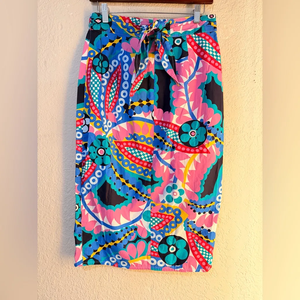 J.Crew women’s skirt 6 Tie-back tulip skirt in Ratti® kaleidoscope floral - Image 2