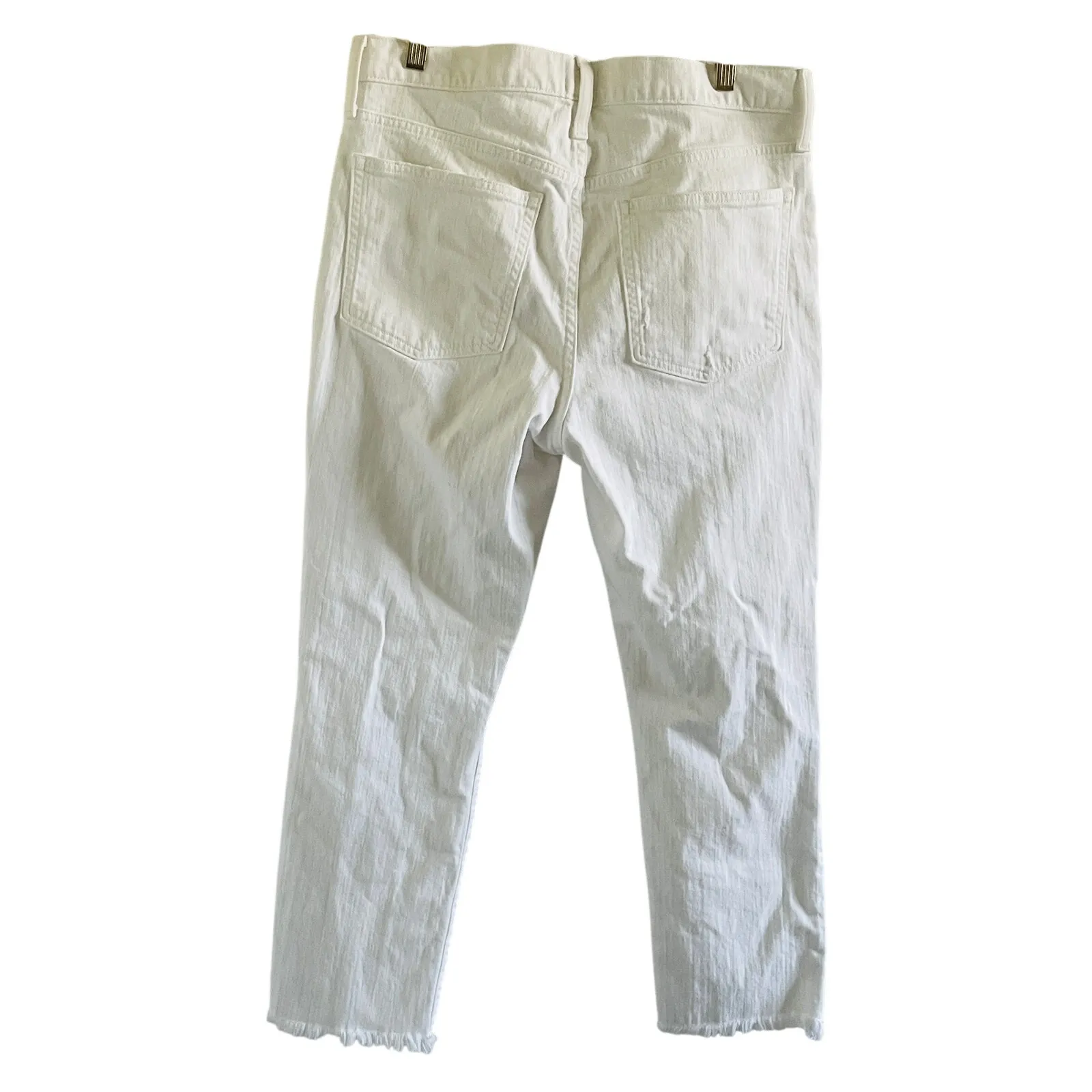 J. Crew Slim Boyfriend Jeans White Denim - Image 8