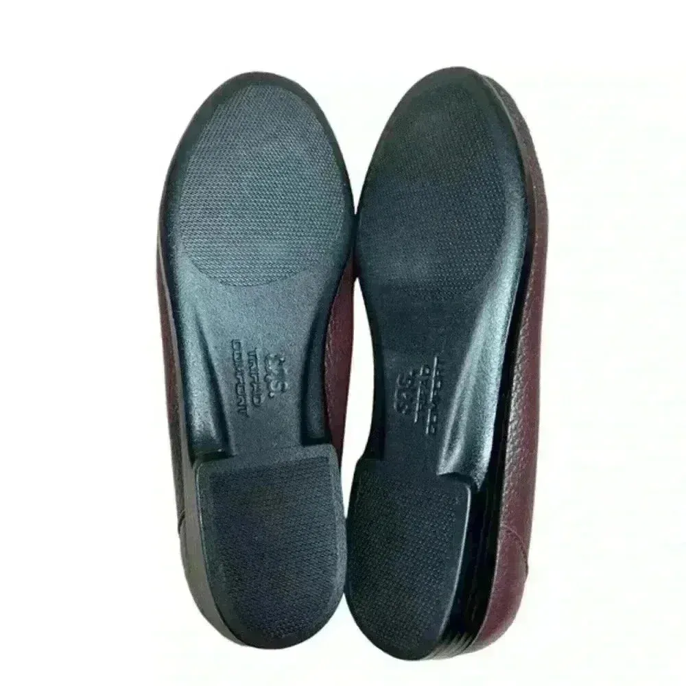 SAS Simply‎ Slip On Loafer Women's Burgundy Pebbled Leather Loafer Shoes Size 7.5 - Image 8