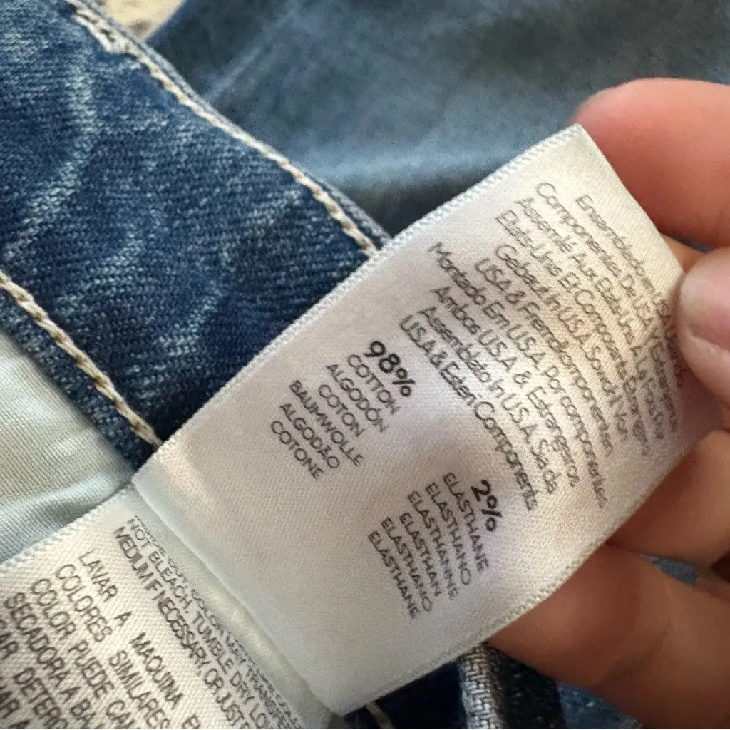 MOTHER The Tomcat Distressed Crop Jeans in Playing‎ with Scissors Size 30 Blue - Image 7