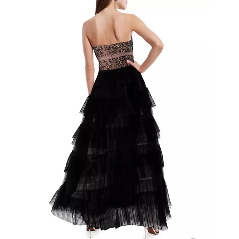 BCBGMaxAzria strapless tulle gown - Image 7