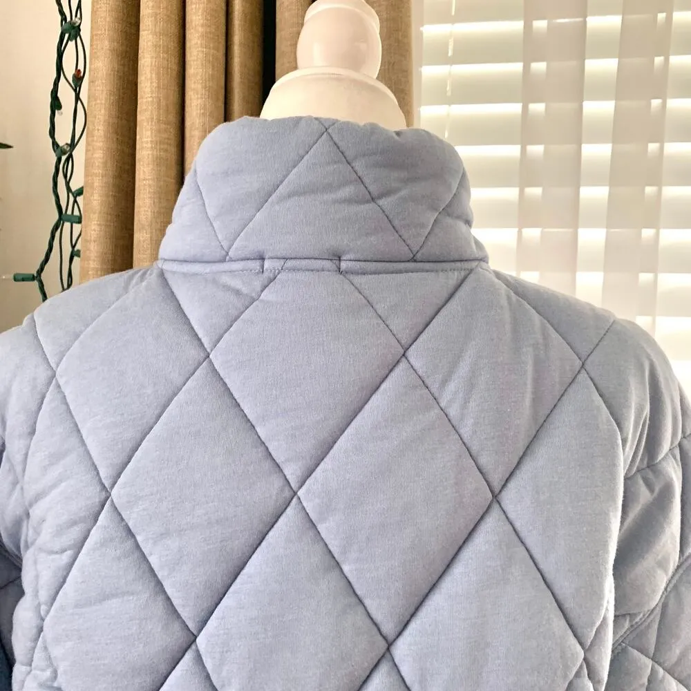 Wild Fable Quilted Button Front Jacket in Blue - Image 8