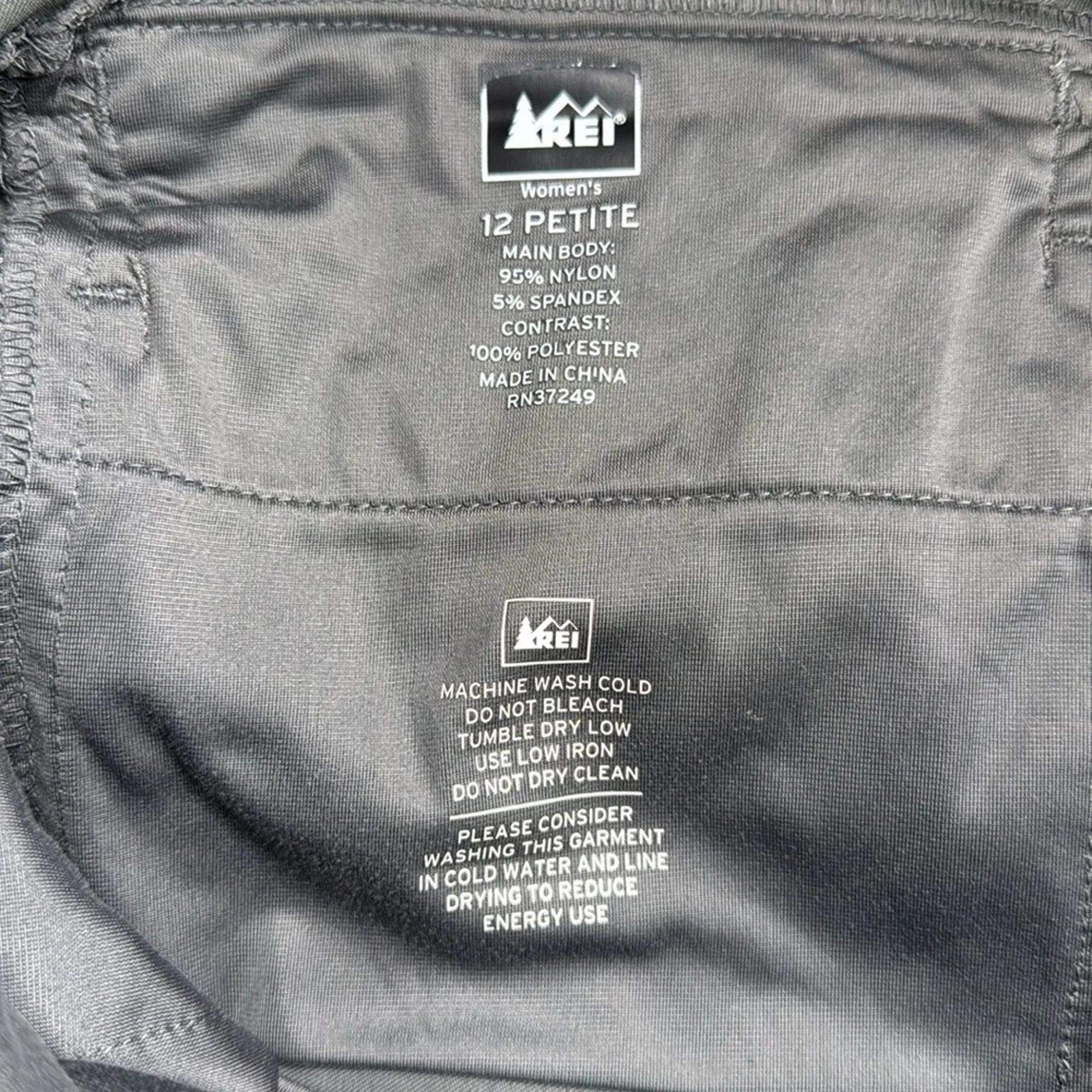 REI Coop Women’s Convertible Trail Activewear Pants in Gray W1811 Sz 12 Petite - Image 7