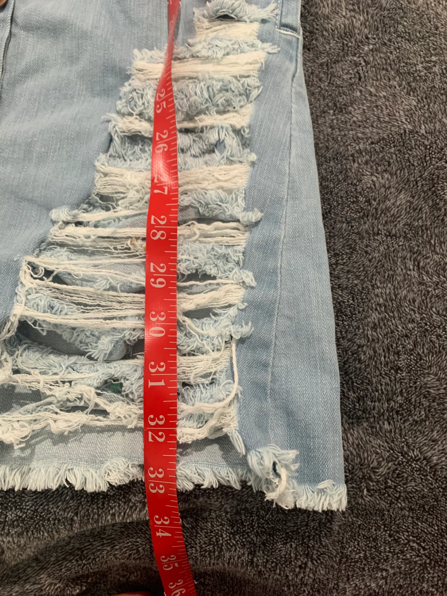 Super Distressed Denim Shirtdress size 0 - Image 8